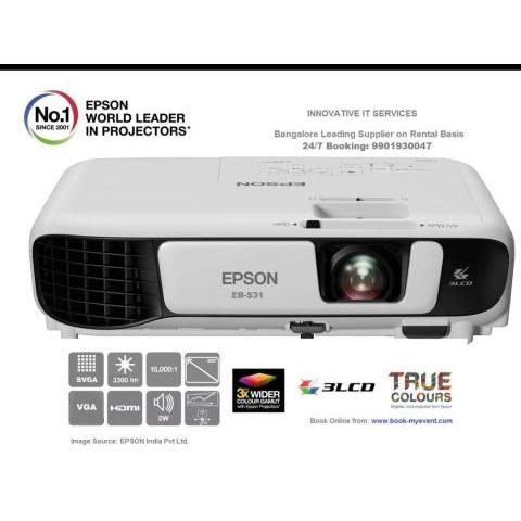  3300 Lumens Projector rent in bengaluru